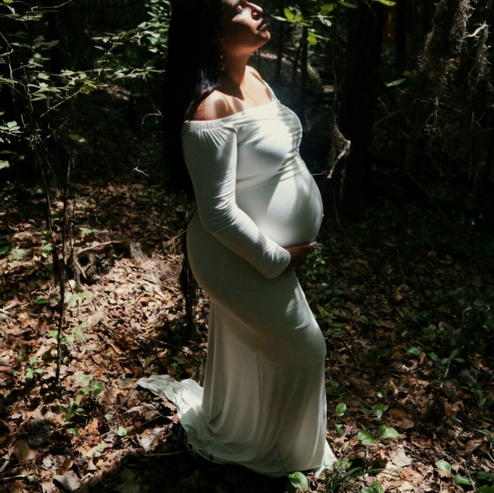 Off Shoulder Maternity Dress
